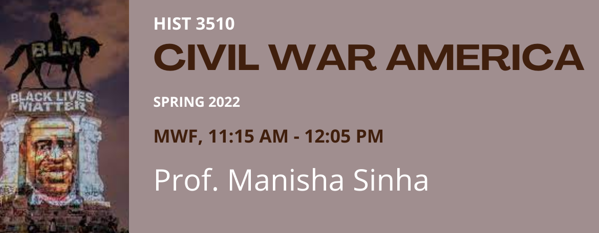 advertisement for Spring 2022 course on Civil War America