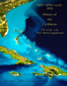 Fall 2023 poster for History of the Caribbean
